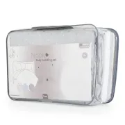 Set lenjerie de pat Nook pentru bebelusi, 6 piese, HugZZZ, Gri