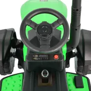 Tractor electric cu remorca Rancher pentru copii 3 ani+, acumulatori si telecomanda, 12V MP3/USB, Moni, Verde