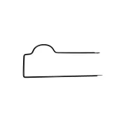 Cos Fata Bicicleta, metalic, DHS, accesorii prindere incluse - Negru