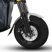Triciclu Electric, FARA Permis, Motor 3900W, Voltarom Hercules, Tuk Tuk, 72V, 45Ah, pana la 50km autonomie, Gri