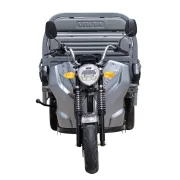 Triciclu Electric, FARA Permis, Motor 3900W, Voltarom Hercules, Tuk Tuk, 72V, 45Ah, pana la 50km autonomie, Gri