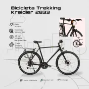 Bicicleta Trekking Kreidler 2833 - 28 inch, M, Negru