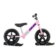 Bicicleta fara pedale DHS RIDE-ON Roz, kit ski inclus - Reambalat