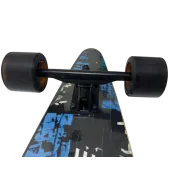 Longboard Nils Extreme - 103 x 25 Cm, Negru-Albastru