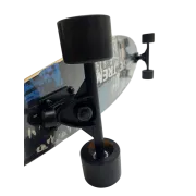 Longboard Nils Extreme - 103 x 25 Cm, Negru-Albastru