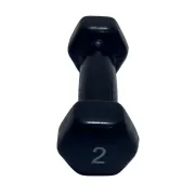 Gantera Vinil Aerobic - 2 Kg, Negru