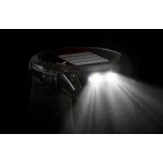 Garmin - fenix 7x Pro Sapphire Solar smartwatch premium cu incarcare solara 51mm - ramă Titan DLC Carbon Grey si curea din silicon neagră