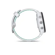 Garmin - Forerunner 265s ceas multisport cu GPS AMOLED - Ramă neagră cu carcasă Whitestone şi curea din silicon Whitestone/Neo Tropic