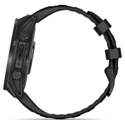 Garmin - Tactix 8 AMOLED 47mm Sapphire ceas multisport cu GPS - ramă neagră Titanium DLC și curea din silicon neagră