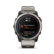 Garmin - quatix 7x Solar Titanium - ceas inteligent premium cu GPS cu functii avansate pentru sport si navigatie