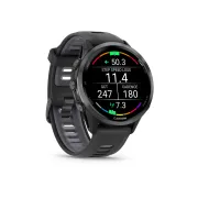 Garmin Forerunner 970 - ceas multisport cu GPS si AMOLED - negru Carbon Gray DLC Titanium with Black Case and Black | Translucent Whitestone Band