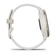 Garmin - Vivoactive 5 smartwatch cu GPS și AMOLED - ramă Cream Gold - carcasă Ivory  şi bratara din silicon