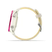 Garmin Forerunner 570 - 42 mm - ceas multisport cu GPS si AMOLED - alb mango roz Raspberry Aluminium with Translucent Bone | Mango Band