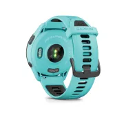 Garmin - Forerunner 265 ceas multisport cu GPS AMOLED - Ramă neagră cu carcasă Aqua şi curea din silicon Aqua/neagră