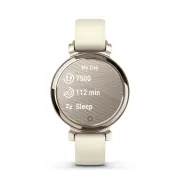 Garmin - Lily 2 smartwatch - crem auriu - curea nucă de cocos din silicon