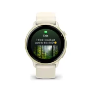 Garmin - vivoactive 6 smartwatch cu GPS și AMOLED - ramă lunar gold - carcasă lunar şi bratara din silicon Bone