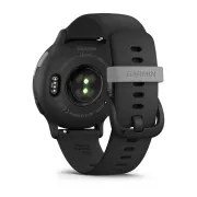 Garmin - Vivoactive 5 smartwatch cu GPS și AMOLED - ramă gri slate din aluminiu - carcasă neagră şi bratara din silicon