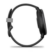 Garmin - Vivoactive 5 smartwatch cu GPS și AMOLED - ramă gri slate din aluminiu - carcasă neagră şi bratara din silicon