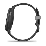 Garmin - Vivoactive 5 smartwatch cu GPS și AMOLED - ramă gri slate din aluminiu - carcasă neagră şi bratara din silicon