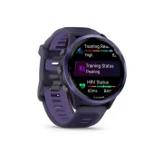 Garmin Forerunner 570 - 47mm - ceas multisport cu GPS si AMOLED - negru Indigo Aluminium with Translucent Imperial Purple | Indigo Band