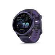 Garmin Forerunner 570 - 47mm - ceas multisport cu GPS si AMOLED - negru Indigo Aluminium with Translucent Imperial Purple | Indigo Band