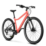 Bicicleta copii Woom 6 Explore cu roti 26" Neon Coral
