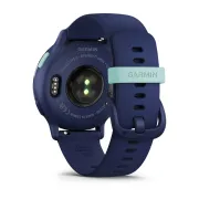 Garmin - Vivoactive 5 smartwatch cu GPS și AMOLED - ramă Metallic Navy din aluminiu - carcasă Navy şi bratara din silicon