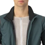 Castelli - Jacheta ciclism vreme rece sau iarna,  Alpha Doppio RoS Jacket - verde inchis rover negru