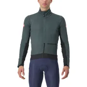 Castelli - Jacheta ciclism vreme rece sau iarna,  Alpha Doppio RoS Jacket - verde inchis rover negru