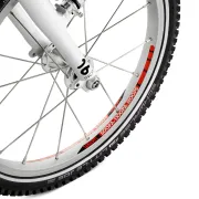 Woom - bicicleta copii 16" Woom 3 AUTOMAGIC, varsta recomandata 4-6 ani (105-120cm) - 6 kg - rosu intens alb
