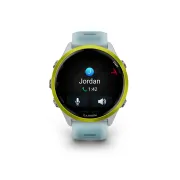 Garmin Forerunner 570 - 47mm - ceas multisport cu GPS si AMOLED - alb Amp Yellow Aluminium with Translucent Whitestone | Turquoise Band