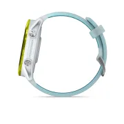 Garmin Forerunner 570 - 47mm - ceas multisport cu GPS si AMOLED - alb Amp Yellow Aluminium with Translucent Whitestone | Turquoise Band