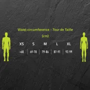 Instinct - centura talie Reflex Belt - negru verde fluo