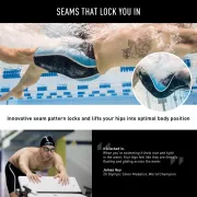 Finis - Costum inot tehnic pentru baieti sau barbati - Rival Jammer - negru