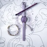 Garmin - Lily 2 smartwatch - Lila metalic - curea lila din silicon