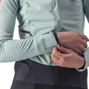 Castelli - jacheta ciclism vreme rece pentru femei Alpha Ros 2 W Jacket - albastru deschis negru