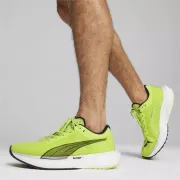 Puma - pantofi alergare pentru barbati Deviate Nitro 2 - verde fluo Lime Pow negru alb