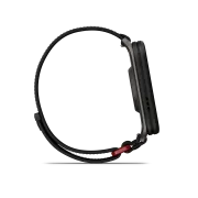 Garmin - Venu X1 - smartwatch cu GPS și AMOLED - Negru cu spate din titan argintiu și curea din nailon ComfortFit neagră