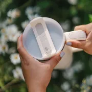 Stanley - termos tip sticla cu pai - Quencher H2.0 Tumbler - Bej - 1.18L