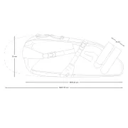 Apidura - geanta bicicleta cu prindere sub sa, Expedition Saddle Pack 17 litri - gri negru galben