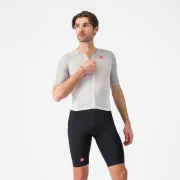 Castelli - costum triatlon cu maneca scurta - Free Sanremo 3 Suit Short Sleeve - alb | negru