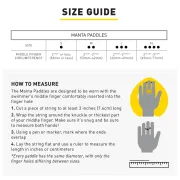 Finis - palmare inot Manta Paddles - galben