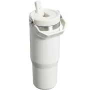 Stanley - termos tip sticla cu pai - Flip Straw Tumbler - alb polar - 890 ml