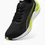Puma - pantofi alergare pentru barbati Electrify NITRO 3 - negru verde fluo Lime Pow alb