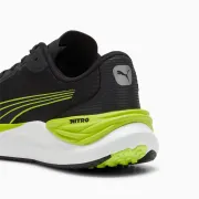 Puma - pantofi alergare pentru barbati Electrify NITRO 3 - negru verde fluo Lime Pow alb