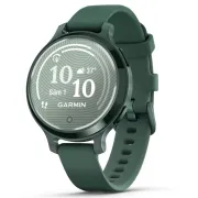 Garmin - Lily 2 Active - verde Jasper Green Bezel - curea de silicon Jaspers Green