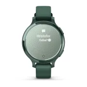 Garmin - Lily 2 Active - verde Jasper Green Bezel - curea de silicon Jaspers Green