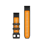 Garmin curea silicon QuickFit 22 - portocaliu Graphite | Spark orange Silicone