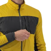 Castelli - Jacheta ciclism vreme rece si vant, maneca lunga Unlimited Puffy Jacket - galben Goldenrod gri inchis