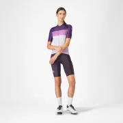 Castelli - pantaloni ciclism scurti cu bretele - Prima 2 Dt Bibshort - 16-35 gr C - negru | mov